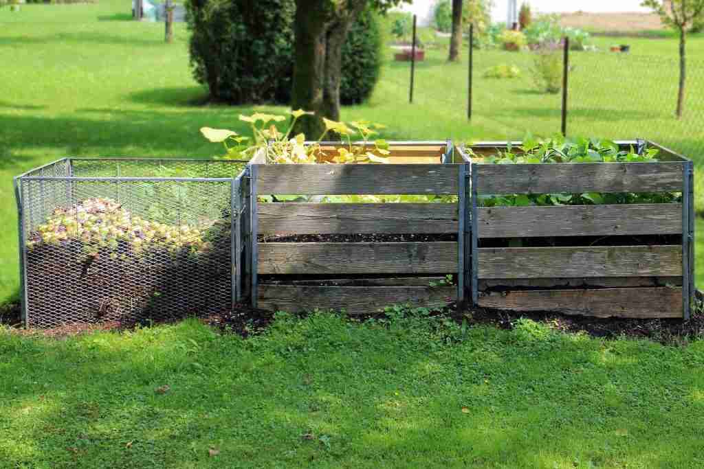 Garden composting, adding organic matter to make a healthy soil.